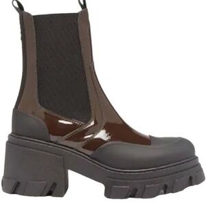 GANNI Cleated Ankle Boot Sz 8